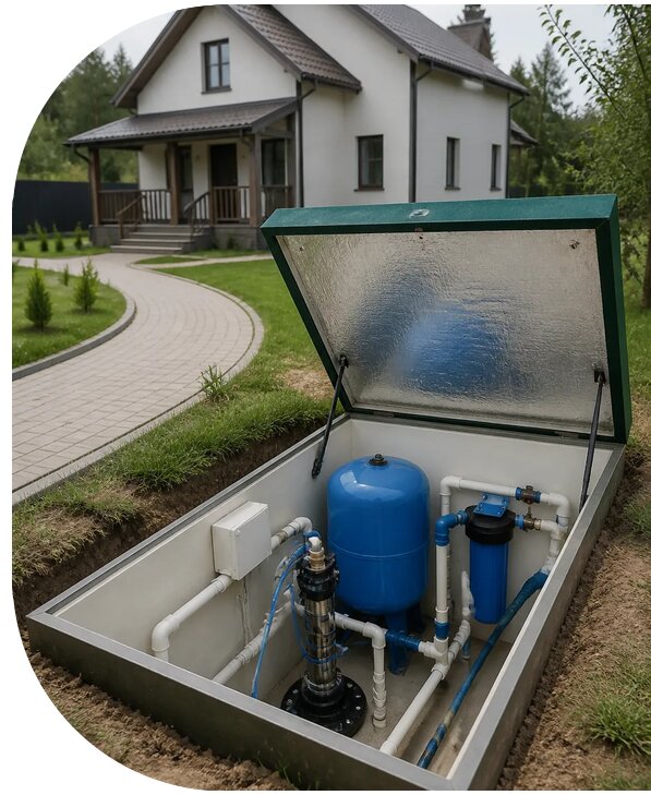 Автономное водоснабжение дома в Куйбышеве от 155535 р. | АПаруса-Кбш