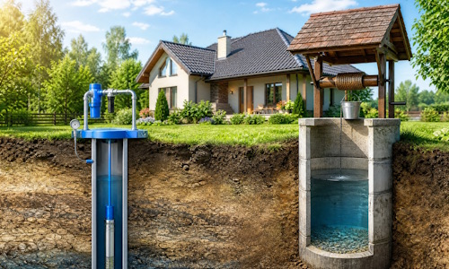 Автономное водоснабжение загородного дома Куйбышев: скважина или колодец 